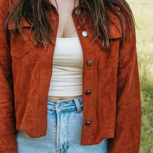 orange corduroy jacket